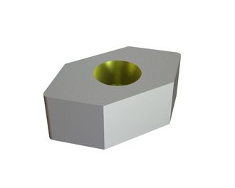 Couteau 38x38x18 StandardCut, 1 perçage fraisé, version X pour Wagner Shredder 
