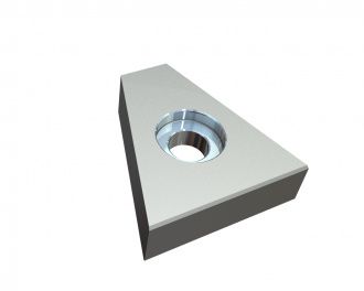 Couteau 67x64x20 PremiumCut, fraisage des deux côtés, version X pour Doppstadt Umwelttechnik GmbH 