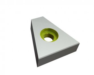 Couteau 67x64x20 StandardCut, fraisage des deux côtés, version X pour Doppstadt Umwelttechnik GmbH 