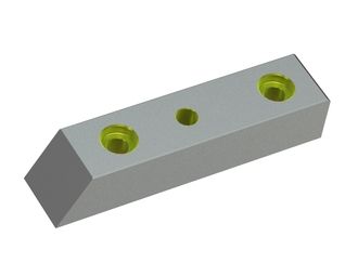 Couteau broyeur 220,6x50x43 Eco Line, 3 perçages fraisés pour Eldan Recycling 