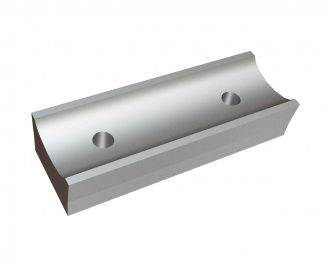 Couteau concave 172x61x35 avec angle dincidence pour Lindner Recyclingtech Lindner Komet HP