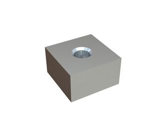 Couteau de broyage plat 35x35x20, coins pointus, PremiumCut, filetage M12, version X pour Kueny 