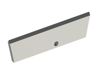 Couteau de rotor 129x35x5 Ligne Premium, lame de coupe en forme de coin 60°, variante Y7 pour EREMA Engineering Recycling Maschinen und Anlagen 