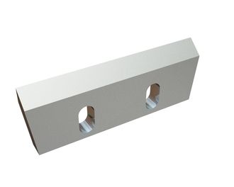 Couteau de rotor 250x90x22, PremiumCut, 2 trous oblongs, tranchant 50°, 2x filetage M12, version X pour Zerma | AMIS Zerma GSH 350/500