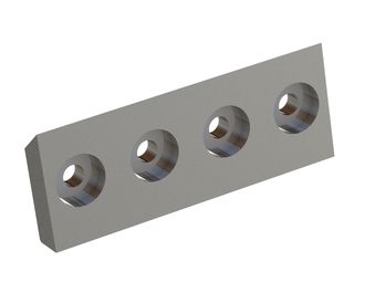 Couteau de rotor 286x111x32 Premium Line, 4 trous fraisés, tranchant 55°, version X pour Cumberland 