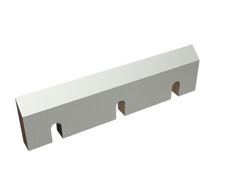 Couteau de rotor 340x90x25 PremiumCut, 3 fentes, tranchant 50°, version X pour Hosokawa Alpine AG 