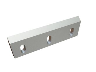 Couteau de rotor 350x100x22, PremiumCut, 3 trous oblongs, 2x filetage M12, version X pour Zerma | AMIS 