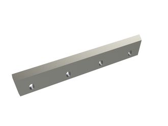 Couteau de rotor 415x68x14, PremiumCut, 4 trous oblongs, tranchant 45°, 2x filetage M8, version Y pour Tria 