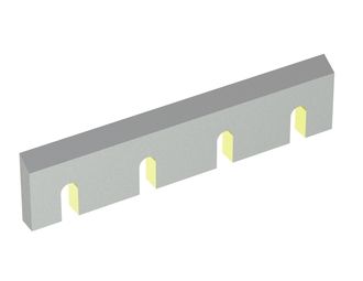 Couteau de rotor 429x100x25, StandardCut, 4 évidements, version X pour Zerma | AMIS 