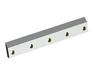 Couteau de rotor 454x76x22, StandardCut, 5 trous oblongs, tranchant 45°, 5x filetage M10, version X pour Tria 