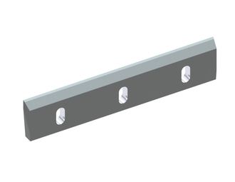 Couteau de rotor 485x100x22, PremiumCut, 3 trous oblongs 22x44, tranchant 60°/50°, 2xM10 pour Herbold Meckesheim GmbH 