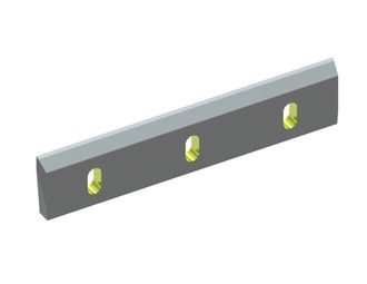 Couteau de rotor 485x100x22, StandardCut, 3 trous oblongs 22x44, tranchant 60°/50°, 2xM10, version X pour Herbold Meckesheim GmbH 