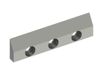 Couteau de rotor 95x25x8, PremiumCut, 3 trous fraisés, tranchant 33°, version W 
