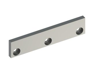 Couteau de rotor central 329x90x25, PremiumCut, 3 trous fraisés, tranchant 55°, version X 