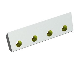 Couteau de rotor droit 290x85x26, StandardCut, 4 trous fraisés, tranchant 4x35°/45°, version Y 