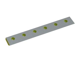 Couteau de rotor droit 399x57x16 StandardCut, 6 trous, tranchant 45°, version Y pour Heinrich Dreher Maschinenbau 
