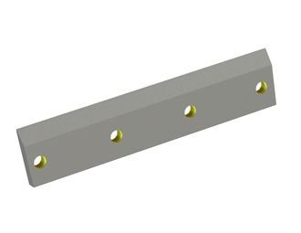 Couteau de rotor droit 509x108x19 StandardCut, 4xØ23 trous, tranchant 30°/35°/25°, version X pour Cumberland 