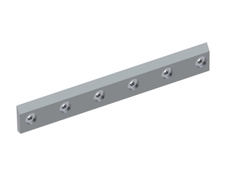 Couteau de rotor droit 727x104x20 PremiumCut, 6 trous fraisés, version X pour Cumberland 
