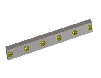 Couteau de rotor droit 767x108x19 StandardCut, 6 trous fraisés, tranchant 35°, version X pour Cumberland 