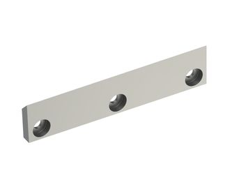 Couteau de rotor gauche, 329x90x25, PremiumCut, 3 perçages fraisés, tranchant 55°, version X 