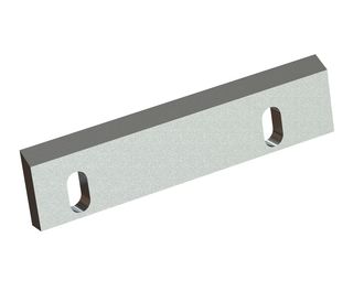Couteau de rotor gauche 334x79x20, PremiumCut, 2 trous oblongs, tranchant 60°, 2x filetage M8 