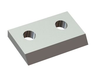 Couteau de rotor gauche 63x37x9, PremiumCut, 2 trous, tranchant 55°, version Y pour Wanner Technik GmbH 