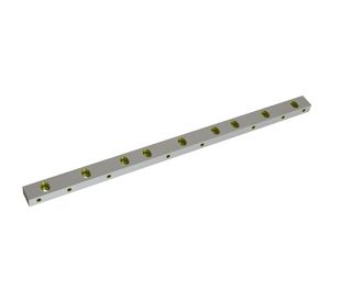 Couteau de stator 1060x54x34 Eco Line, 9 trous oblongs fraisés 17x28, 8xM16 pour Rapid Granulator AB 