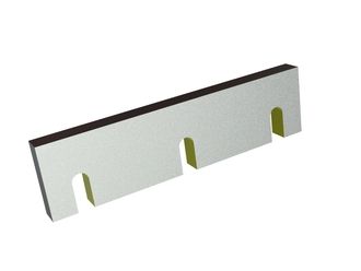 Couteau de stator 388x100x28 StandardCut, 3 fentes, tranchant 90°, version Y pour Herbold Meckesheim GmbH 