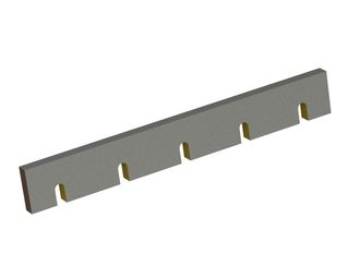 Couteau de stator 742x100x28 Eco Line, 2 filetages M16, tranchant 90°, 5 fentes 22x45 pour Herbold Meckesheim GmbH 