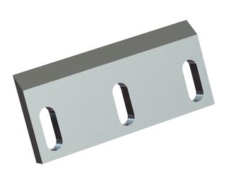 Couteau rotor 244x110x19, PremiumCut, 3 trous oblongs, arête 45°, 3x filetage M10, version W 