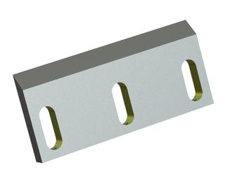 Couteau rotor 244x110x19, StandardCut, 3 trous oblongs, arête 45°, 3x filetage M10, version W 