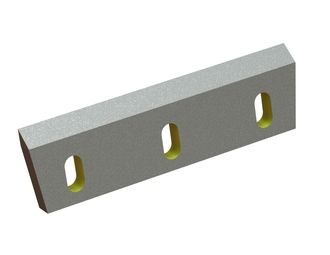 Couteau rotor 350x100x22, StandardCut, 3 trous oblongs, arête 50°, 2x filetage M12 pour Zerma | AMIS 