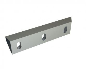 Couteau rotor 385x100x22, PremiumCut, 3 trous oblongs, tranchant 50°, double chanfrein frontal pour Zerma | AMIS Zerma GSH 800/1600