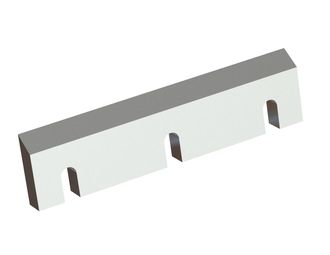 Couteau rotor 394x97x28, PremiumCut, 3 fentes, arête 55°, 2x M10, version X pour Folcieri 