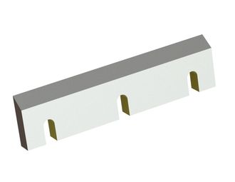 Couteau rotor 394x97x28, StandardCut, 3 fentes, arête 55°, 2x M10, version X pour Folcieri 