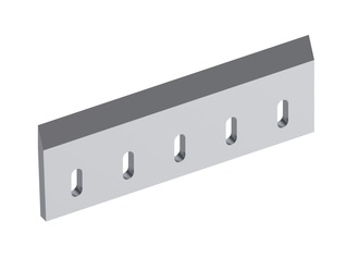 Couteau rotor 447x160x16, PremiumCut, 5 lumières, arête 25°, 2xM8, 2xM10, version X pour Herbold Meckesheim GmbH 