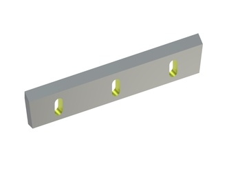 Couteau rotor 485x100x22, StandardCut, 3 lumières, arête 50°, version Y pour Zerma | AMIS 