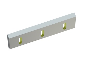 Couteau rotor 485x103x22, StandardCut, 3 lumières, 2xM12 filetages, arête 50°, version Y pour Zerma | AMIS 