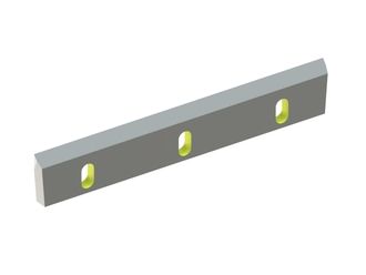 Couteau rotor 568x100x22, StandardCut, 3 trous oblongs, arête 50°, 2x filetage M10, version X 