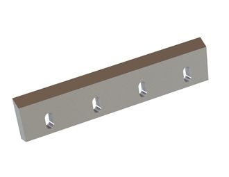 Couteau rotor 625x129x32, PremiumCut, 4 lumières, arête 55°, version X pour Rapid Granulator AB 