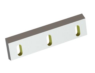 Couteau rotor central 397x100x25, StandardCut, 3 lumières, arête 35°, 2xM12, version X 