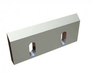 Couteau rotor centre 210x90x20, Premium Line, 2 lumières, arête 7° (avant)/50°, version X pour Hosokawa Alpine AG 