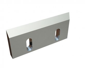 Couteau rotor droit 210x90x20, PremiumCut, 2 lumières, arête 7° (avant)/50°, version X pour Hosokawa Alpine AG 