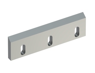 Couteau rotor droit 306x90x20, PremiumCut, 3 lumières, arête 57°, 2xM10, version Y pour Hosokawa Alpine AG 