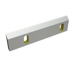 Couteau rotor droit 311x80x20, StandardCut, 2 lumières, arête 4.5x55°/50°, 2xM12 filetages, version pour Rapid Granulator AB 