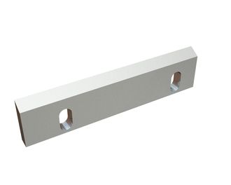 Couteau rotor droit 334x79x20, PremiumCut, 2 lumières, arête 60°, 2xM8, version X pour Reto Recyclingtechnik 