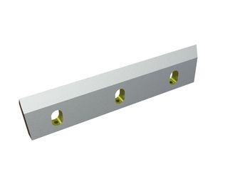 Couteau rotor droit 390x93x20, StandardCut, 3 lumières, arête 9x18° (avant) / 30°, version X pour Rapid Granulator AB 