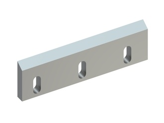 Couteau rotor gauche 306x92x20, PremiumCut, 3 lumières 18.5x44, arête 57°, 2xM10, version Y pour Hosokawa Alpine AG 