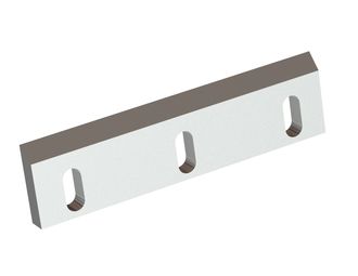 Couteau rotor gauche 397x100x25, PremiumCut, 3 lumières, arête 35°, 2xM12, version X 