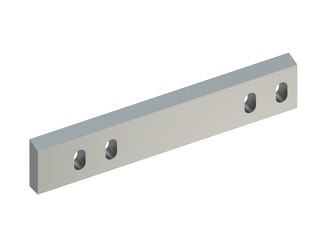 Couteau rotor gauche 495x95x28, PremiumCut, 2xM12 filetages, 4 lumières, arête 75°, version X 